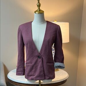 Anthropologie Deep Plum Blazer